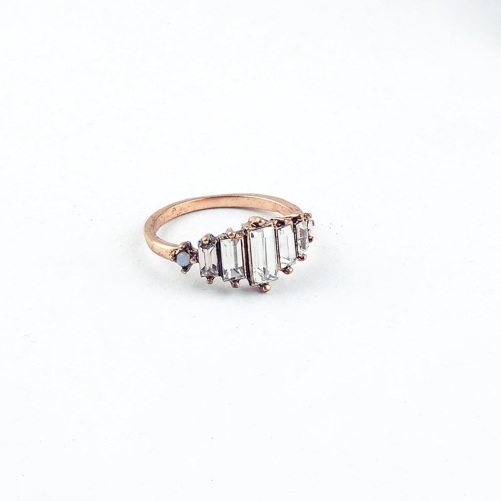 Dainty CZ Gold Ring